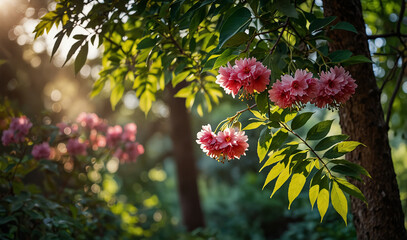 Wall Mural - beautiful flowers with best background 