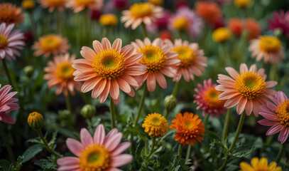 Wall Mural - beautiful flowers with best background 