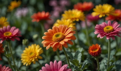 Wall Mural - beautiful flowers with best background 