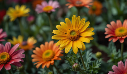 Wall Mural - beautiful flowers with best background 