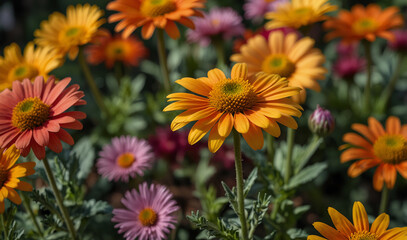 Wall Mural - beautiful flowers with best background 