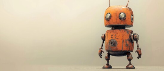 Poster - Illustration of a robot created using hand drawn techniques