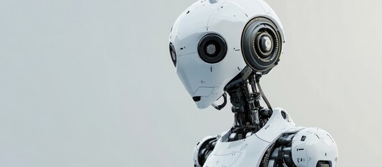 Poster - Robot displayed against a grey backdrop