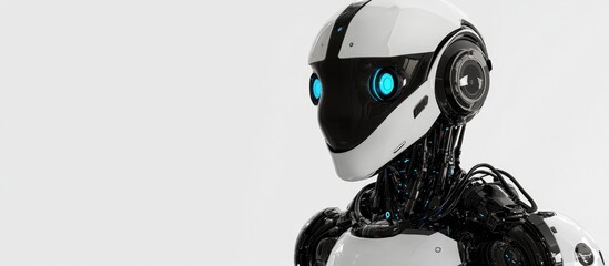 Aufkleber - Robot on a white background
