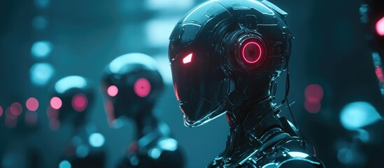 Aufkleber - Insights into Artificial Intelligence Individual employs AI technology to engage and support diverse processing requirements in sectors like finance education agriculture music and industry
