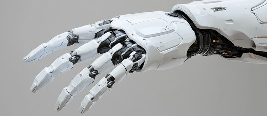 Poster - 3D Illustration of a Robotic Hand