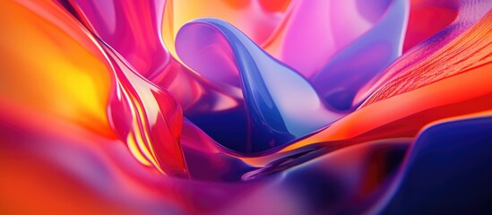 Poster - A vibrant abstract composition featuring dynamic shapes and colors that evoke energy and creativity Perfect for projects needing a modern artistic touch
