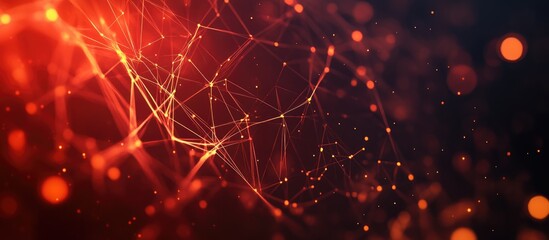 Poster - Abstract Background of Digital Technology with Plexus Design