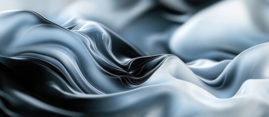 Canvas Print - Stunning background featuring a blend of black and white with soft light blue tones