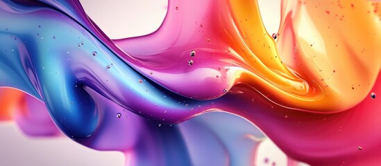 Poster - Vibrant abstract design featuring bold colors and dynamic shapes perfect for use in contemporary art projects and creative designs