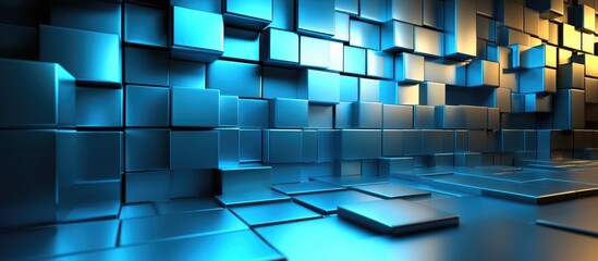 Poster - 3D rendered background showcasing lighting technology