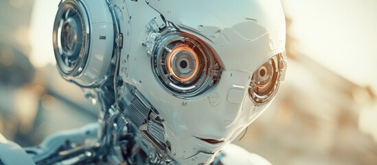 Poster - close up of a master robot