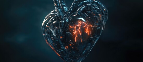 Poster - Cyborg Inspired Heart Design