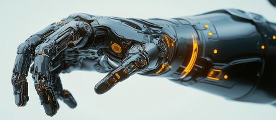 Poster - Close up view of an artificial robotic arm
