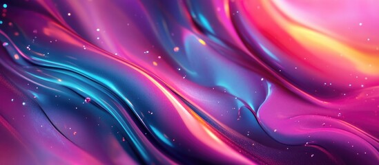 Poster - Colorful abstract background with fluid shapes and smooth gradients creating a vibrant and dynamic visual experience