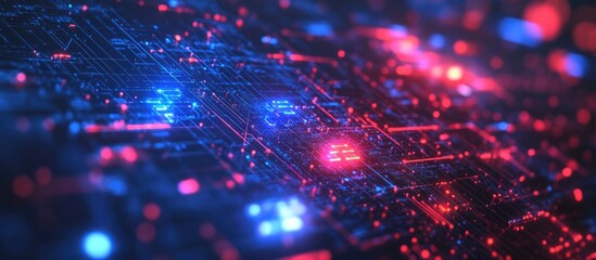 Poster - Digital background illustrating the concept of 5G technology and smart communication networks with enhanced internet connectivity