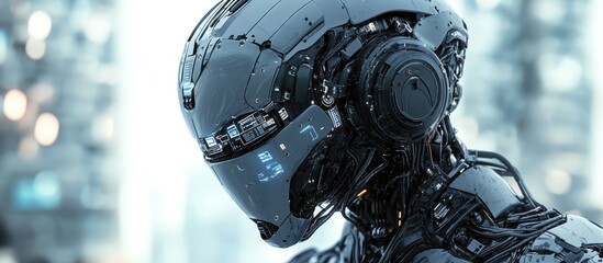 3D rendering of a robot symbolizing advanced artificial intelligence technology