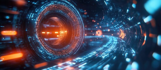 Aufkleber - Captivating concept of technology and business
