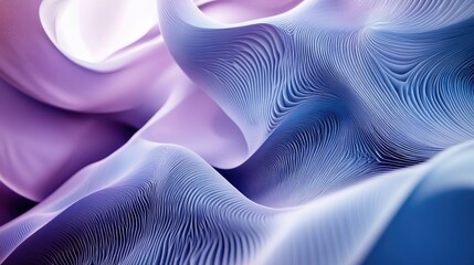Poster - Abstract fractal backdrop featuring futuristic wavy designs Contemporary art with a digital fantasy effect serving as a trendy wallpaper and graphic design element