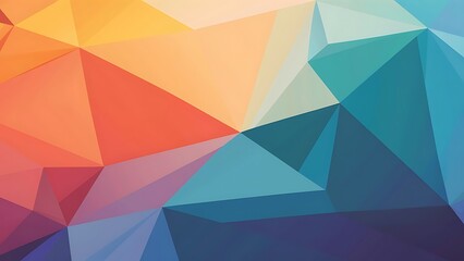 Minimal multicolored polygonal background