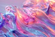 © nik_yurginson - Shimmering metallic waves converge in a radiant dance of colors and light