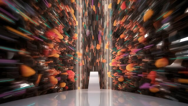 Vertical motion blurred abstract background