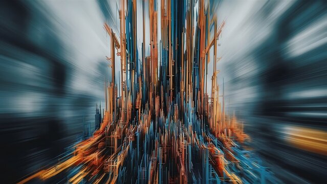 Vertical motion blurred abstract background