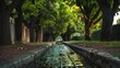 © ArtificialHorizons - Tree lined storm drain