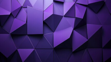 Poster - abstract purple geometric background with triangles.