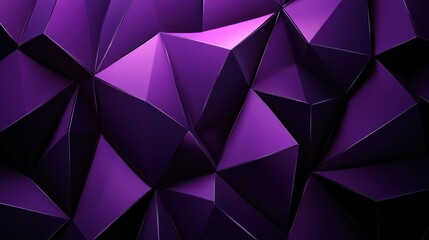 Abstract purple geometric background with a low-poly design.