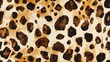 © NeuralNiche - Leopard Print Wallpaper Brown Fashionable Camouflage Spots Watercolor African inspired Border Vintage Coat Design Featuring Leopard Motif Leopard Pattern Watercolor Jungle Texture Imitation Leopar