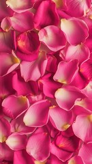 Wall Mural - Abstract background of fresh pink rose petals