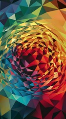 Wall Mural - Abstract multicolored background with poly pattern