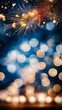 © HikikomorAI - New Year's Celebration with Colorful Fireworks, Bokeh Lights, and Sparklers Creating a Festive Atmosphere'