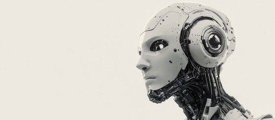 Poster - Robot head displayed against a plain white backdrop