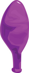 Poster - Purple balloon is floating with helium, ready to be used for a party or celebration