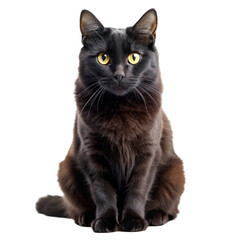 Naklejka na meble Black cat Isolated on transparent background.