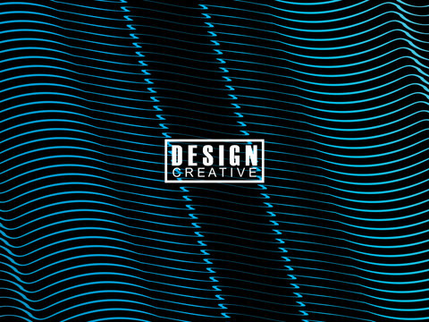 Futuristic abstract technology shining rainbow light lines on black background modern wave line pattern. Vector minimal line background with text for social media covers, headers, etc.