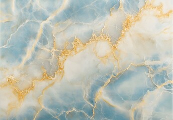 Wall Mural - Blue and Gold Marble Texture