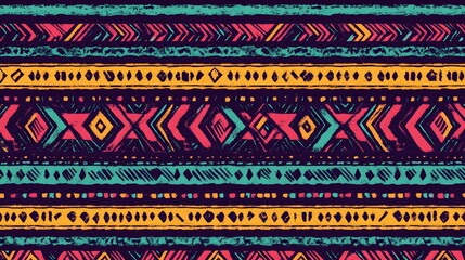 Wall Mural - Seamless Tribal Pattern