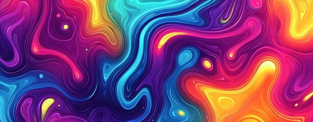 Poster - Abstract Liquid Swirls Background