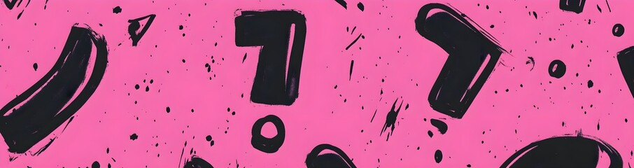 Poster - Abstract Black and Pink Background