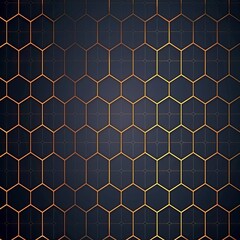 Wall Mural - Stylish hexagonal line pattern background 