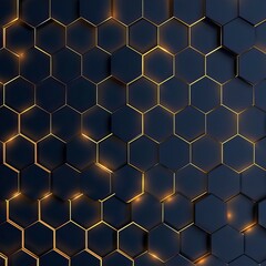 Wall Mural - Stylish hexagonal line pattern background 