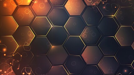 Stylish hexagonal line pattern background 