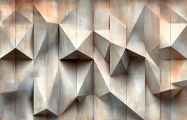 Canvas Print - Abstract Geometric Wall Texture