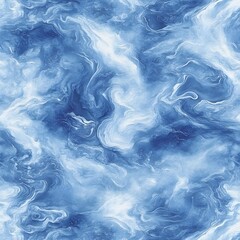 Canvas Print - Abstract Blue Swirls