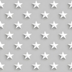 Sticker - White Stars Pattern