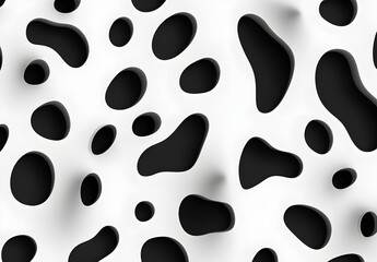 Sticker - Abstract Black and White Pattern