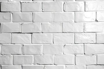 White brick wall texture background for stone tile block painted in grey light color wallpaper modern interior and exterior and backdrop design